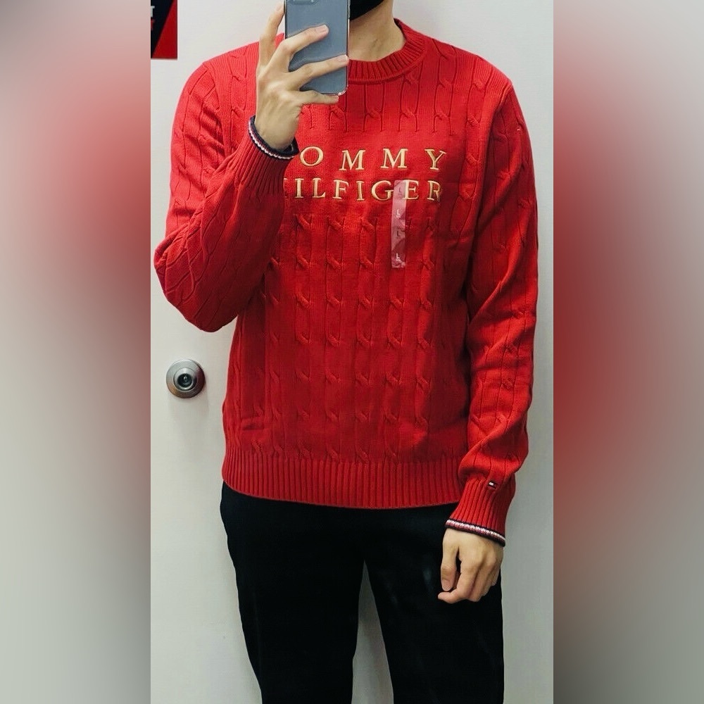 Tommy Hilfiger Knit Red Sweater